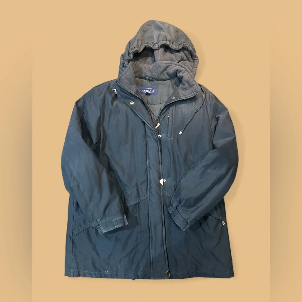 Mackintosh Men's Navy Blue Hooded Jacket, size XL GUC